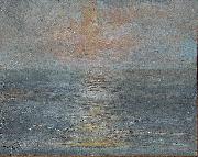unknow artist Sunset at sea oil painting on canvas